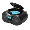 FORW-Slettore CD portatile Lettore CD Boombox Bluetooth Lettore radio stereo AM/FM, compatibile per radio CD/CD-R/RW per la casa