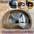 Casco Bornfree Visiera incorporata Accessori Mini Casco spaziale Moto3 Protezione solare Protezione solare Visiera antivento riflettente