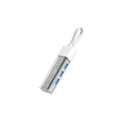 ROLINE Mobiler USB 3.2 Gen 1 Hub, 4fach, Typ A+C Anschlusskabel Image