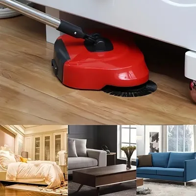 Hand Push Floor Sweeper Hand Push Carpet Sweeper Non-Electric Vacuum Sweep Sweeper Floor Cleaning Tools for Home Sweeping