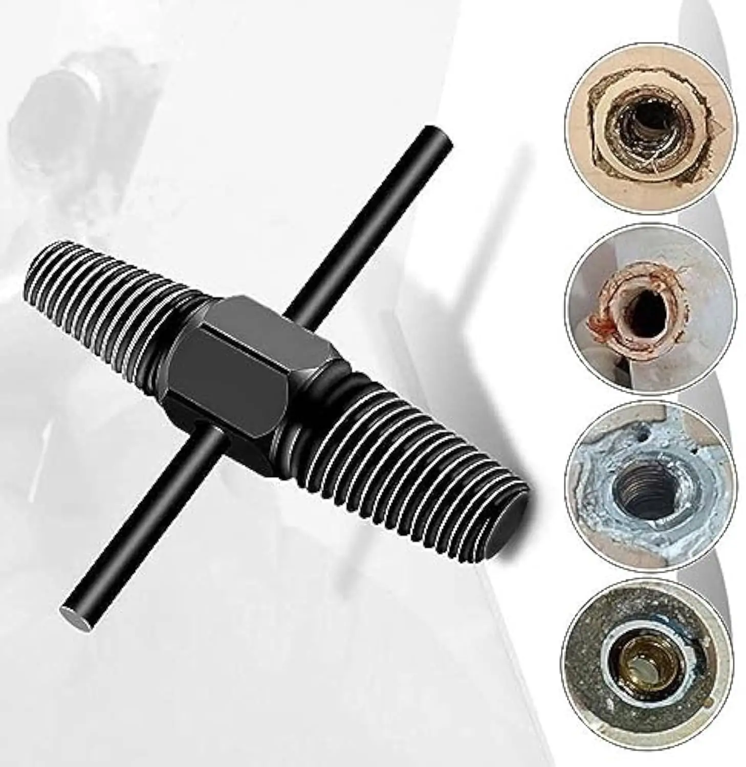 Doppel Kopf Wasserhahn Ventil Schraube Extractor Set Beschädigt Gebrochenen Draht Wasser Rohr Bolzen Entferner Sanitär Werkzeuge Set Image