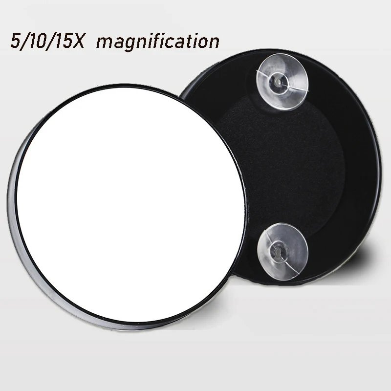 9 cm 5X/10X/15X Vergrößerungsspiegel Saugnapf Frauen Schönheit Make-Up Kosmetik Dusche Hause Vergrößerung Glas Mitesser Lupe