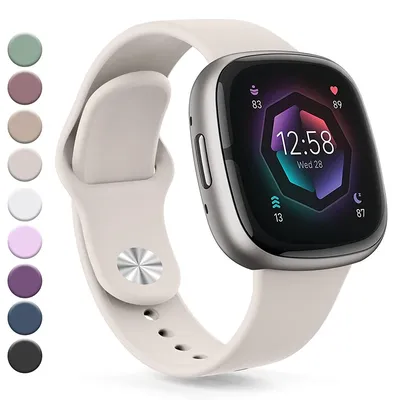 Weiche Silikonbänder für Fitbit Versa 3, Smartwatch-Armband-Zubehör, Sportuhrenarmbänder, Armband für Fitbit Sense Versa 3