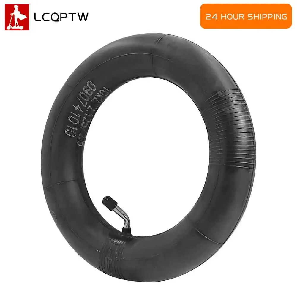 10x2/2,125/2,5 Innenrohr Gummireifen 10x2/10x2,125 Kamera mit 45 Grad für 10 Zoll Elektroroller Rad Laufrad Teile Image