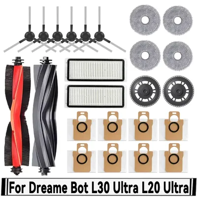 Für Dreame Bot L30 Ultra / L20 Ultra Roboter Staubsauger Ersatzteile Gummi Hauptseitenbürsten Image