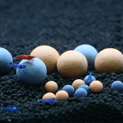 Aquarium Shrimp Tank Shrimp Balls Calcium-Rich Balls Successfully Removed Improves Survival Brings Vitality Cool Decoration and Health Benefits Mineral Supplement Substrate
