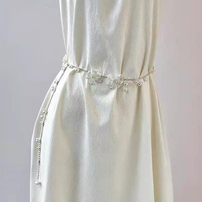 Waist Chain Vintage Fashion Women's Body Jewelry For Daily Holiday Retro Alloy Butterfly Silver White Yellow 1 PC