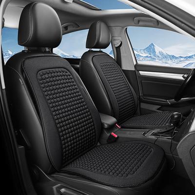 Breathable Car Seat Cushions - All-Season Cooling Comfort Fit Lightweight Portable Polyester Surface Sponge Filling for Enhanced Relaxation