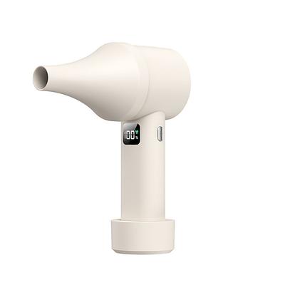 T-60 Handheld Turbo Fan – 199-Speed Adjustable Portable Cooling Fan with LED Display, Strong Wind, Brushless Motor, Ice-Cold Disk, Multi-Accessories, USB Rechargeable