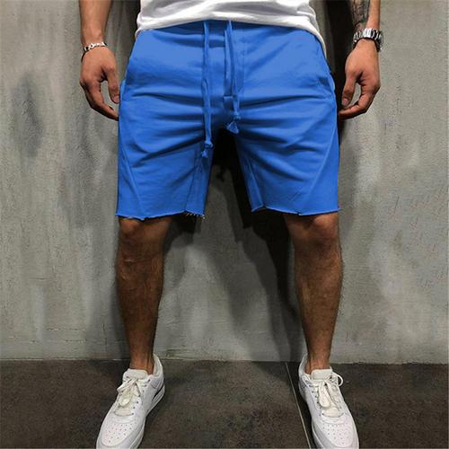 Men's Sweat Shorts Shorts Bermuda shorts Running Shorts Casual Shorts Drawstring Elastic Waist Straight Leg Plain Comfort Sports Knee Length Yoga Daily Gym Classic Style Athleisure Black White