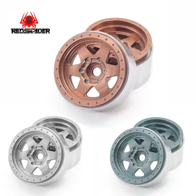 REDSPIDER 1.9 Beadlock Wheels Aluminium Alloy for 1:10 RC Crawler Axial SCX10 SCX10 II TRX4 RC4WD