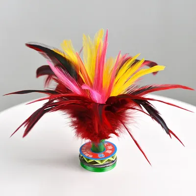 Colorful Feather Shuttlecock China Jianzi Foot Kick Hand wheel Fancy Goose Feather Shuttlecock