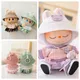 Set di vestiti per bambole Labubu da 17 cm per bambole Macaron Ropa Labubu Gonna a pieghe JK con fotocamera e scarpe