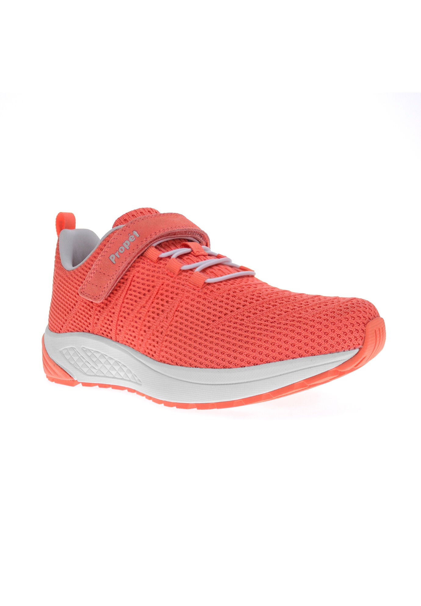 Wide Width Women's Tour Knit FX Sneaker by Propet in Coral (Size 9 1/2 W)