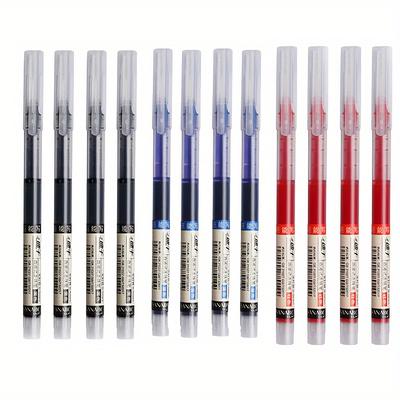 TEMU 12-pack Quick- Rollerball Pens With 0.5mm Fine Point, Lightweight Plastic Pens With Ink Supply For School & Office Writing Image