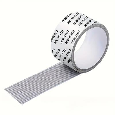 TEMU Durable Self-adhesive Mesh Patch Repair Kit For Tears And Holes, Insect And Netting, Home Use, Cloth Compatible, Non-waterproof Vinyl Material Image