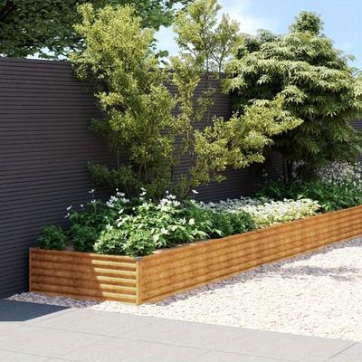 TEMU Raised Planter Box 960x100x36 Cm Corten Steel Image