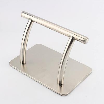 TEMU Stainless Steel Footrest For Salon & Barbershop - Modern, Design With Polished , Comfortable Pedal For Hairdressing & Pedicure Chairs, , Salon Foot Support|| Construction Image