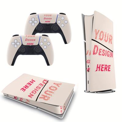 TEMU Custom Console Sticker, Ps5 Slim Console Sticker (digital Version), For Ps5 Slim Digital Version, Please Check Your Model Before Ordering, You Can Customize Your Pattern Image