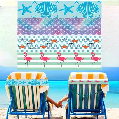 "TEMU 4 Pack Beach Towel Straps - Sun Lounger Towel Holder - 16" X 2" Stretch Towel Safety Clip For Beach Loungers, Pools And Swimming Pools" Image