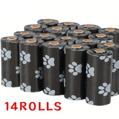 TEMU 600 Count (40 Rolls) Heavy-duty Leak-proof Dog Poop Bags With Paw - Biodegradable Waste Bags For Dogs, Cats, Rabbits - Leakproof Pet Waste Bags For Outdoor & Small Animals, Poop Bags For Dogs Image