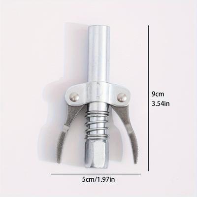TEMU 1pc Iron Double Handle Grease With Adjustable Lock Pliers - Fit, Manual High Pressure Oil Nozzle For Efficient Lubrication Image
