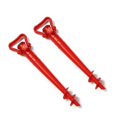 Memkey - 2 Stück Sonnenschirmhalterung, Bodenhülse, Strand-Erdnägel, für Universal-Sonnenschirm Image