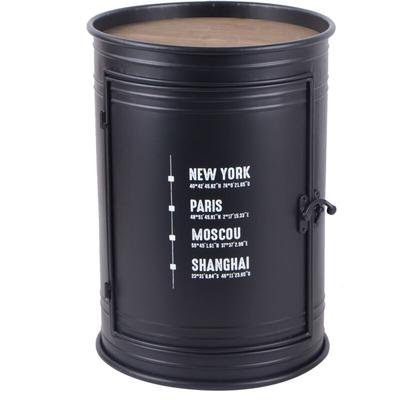 Schwarzer Stehtisch aus Metall Urban Living Image