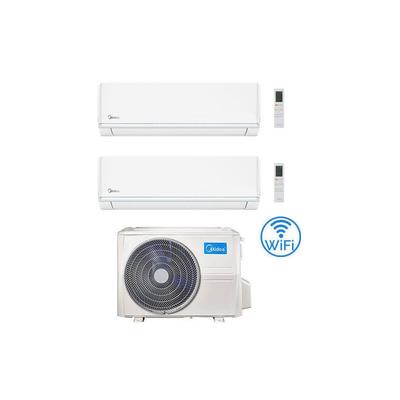 Midea - Evolution R32 WiFi Dual Split Klimaanlage 9000 + 9000 btu mit eu. M2OH-14HFN8-Q inverter Image