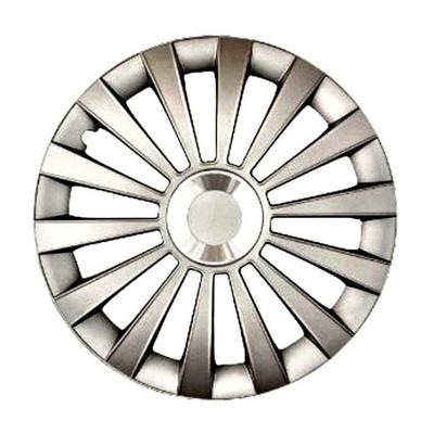 Radzierblenden Meridian 35 cm (14 Zoll) silber 4 Stück - Cartrend Image