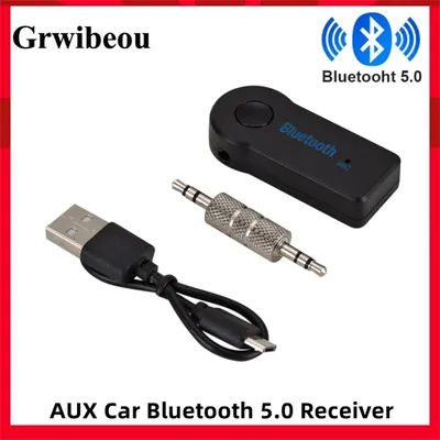 Auto Bluetooth 5.0 Empfänger 3,5 mm 3,5 AUX Jack Stereo Musik Audio Car Kit Sender Lautsprecher Verstärker Wireless Adapter mit Mikrofon