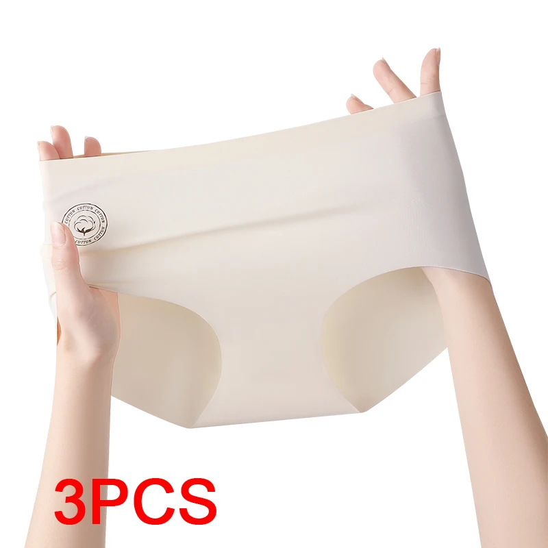 Unterwäsche für Damen, modisch, sportlich, Damen-Höschen-Set, Eisseide, Dessous, sexy Micro-Slip, dreieckige Unterhose, nahtlos Image