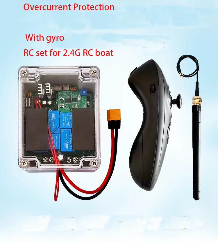 RX40E 12V 24V 40A Ziehen RC Modell Boot Trawler Hauptplatine Fernbedienung 500m mit Gyro Bürstenmotor Image