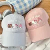 Kawaii Sanrio Hello Kitty Baseballkappen, trendige Stickerei, Snapback-Hüte, verstellbare Sportkappen, Hip-Hop-Hüte für Frauen und Mädchen