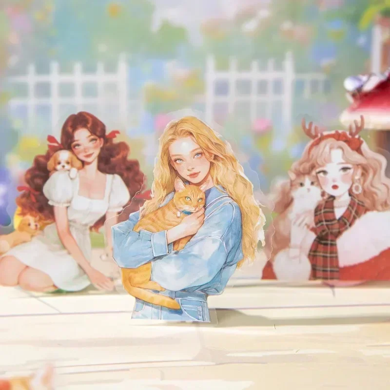 15 Aufkleber Erdbeerklaue Pfirsich Hintergrund Briefpapier Scrapbook Erdbeerklaue Pfirsich Interstellares Mädchen Ihr Haustier PET Image