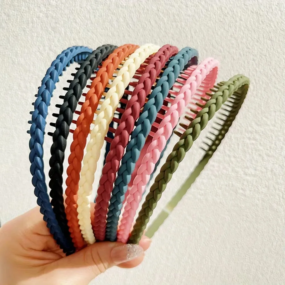 Mode Kunststoff Twist Kreuz Stirnband für Frauen Mädchen mit Zähnen Nicht-slip Flexible Hoop Waschen Gesicht Haar Styling Zubehör neue Image