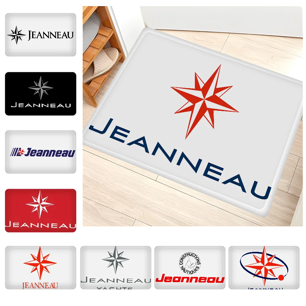 Jeanneau Logo Eingangstür matte nordischen Stil Schlafzimmer Wohnzimmer Fuß matte Home Balkon Anti-Rutsch moderne Wohnkultur Image