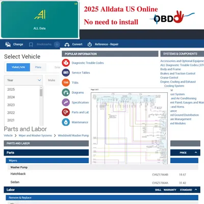 2025 Alldata Online Software for Auto Data Haynes-Truck Mit-chell Iden-tifix Workshop Repair