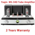 YAQIN MS-34D 32W * 2 push-pull EL34 HIFI Amplificatore valvolare Ricevitore audio domestico stereo con BT 5.0, APT-X, ingresso RCA a 3 vie