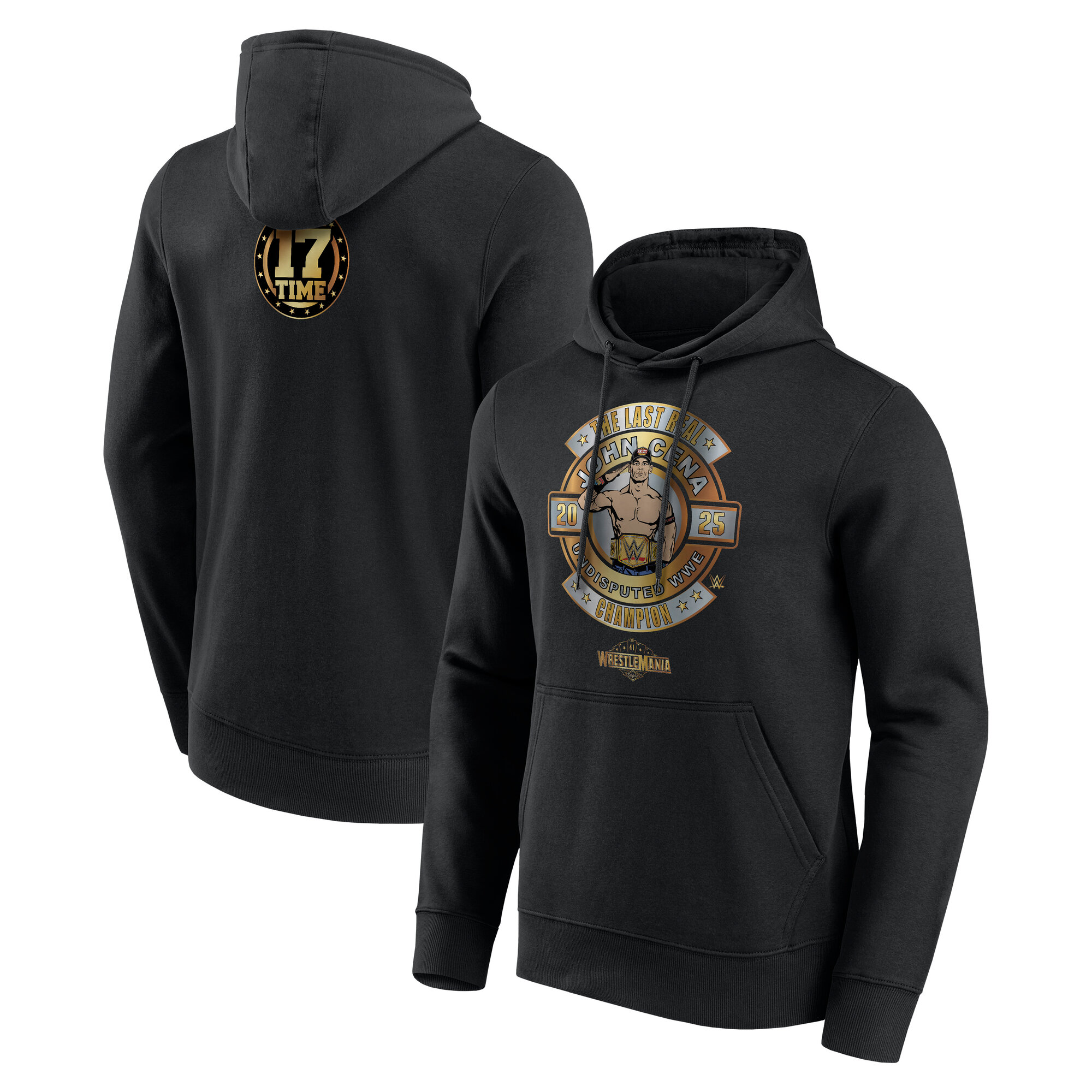 WWE John Cena WrestleMania 41 Winner Hoodie - Schwarz - Herren Image