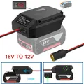 Adaptateur abaisseur de bricolage pour batterie Bosch, convertisseur DC 18V à roue motrice 12V, allume-cigare, régulateur de voiture, outil électrique