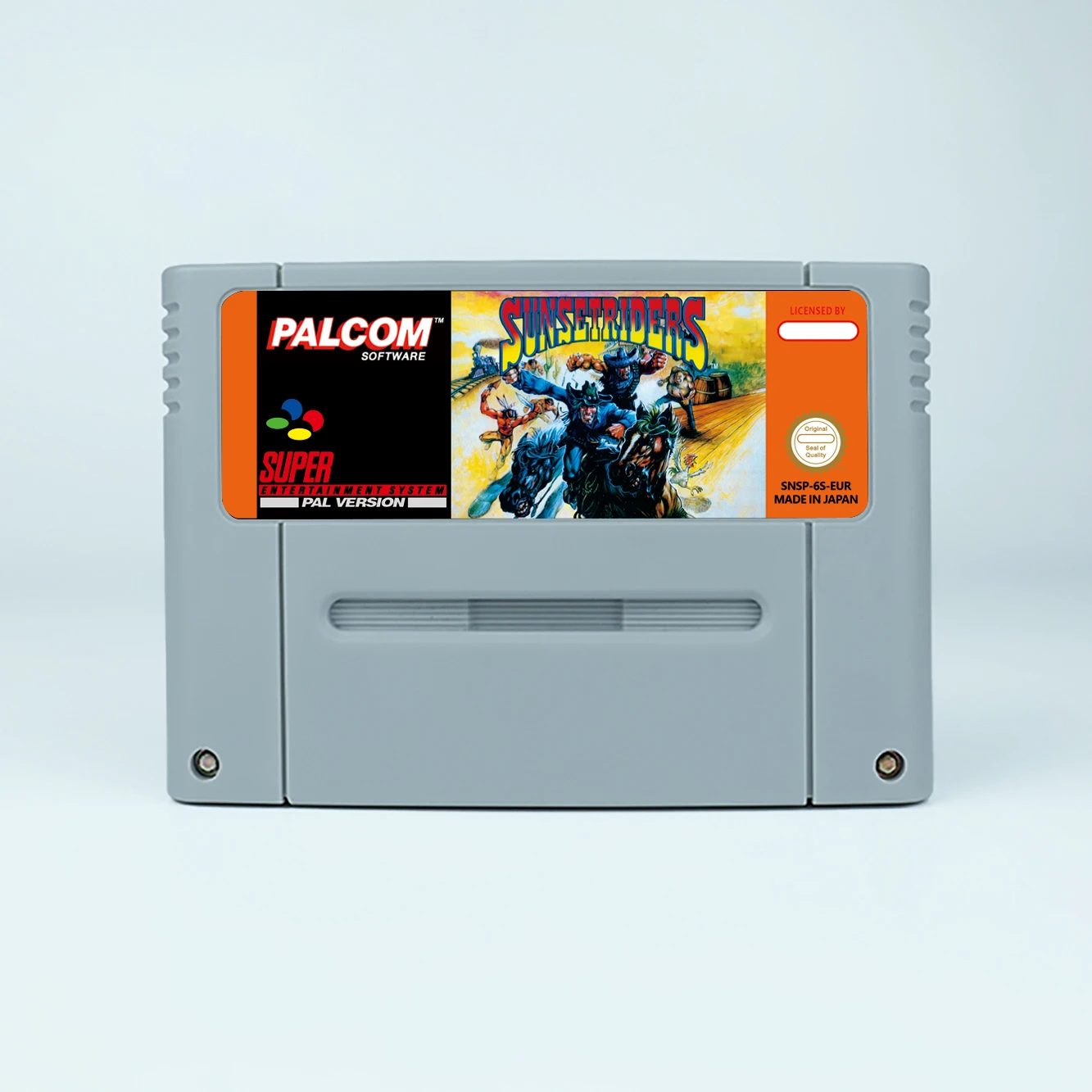 Jeu d'action Sunset Riders pour carte de jeu SNES 16 bits pour Console de jeu vidéo SNES Version EUR PAL pour Nintendo