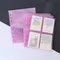 A5 paillettes violet 10PCSTransparent porte-fichiers cahier feuilles mobiles bricolage Document sac classeur anneaux PVC stockage reliure dossier