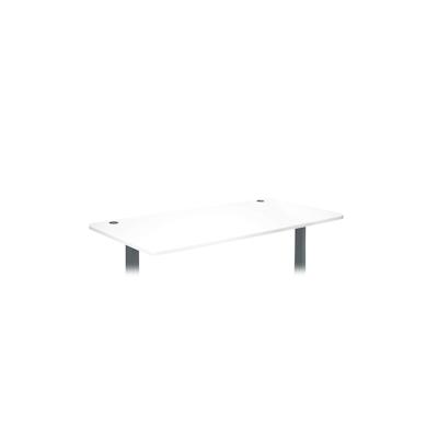 Mendler Tischplatte HWC-D40 für Schreibtische, Schreibtischplatte, 160x80cm ~ weiß Image