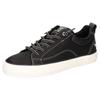 Sneaker MUSTANG SHOES, Damen, Gr. 37, schwarz, Lederimitat, klassisch, Schuhe, Freizeitschuh, Halbschuh, zum schlupfen mit Gummizug