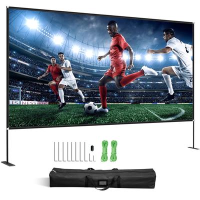 Projector Screen with Stand for Indoor and Outdoor Use