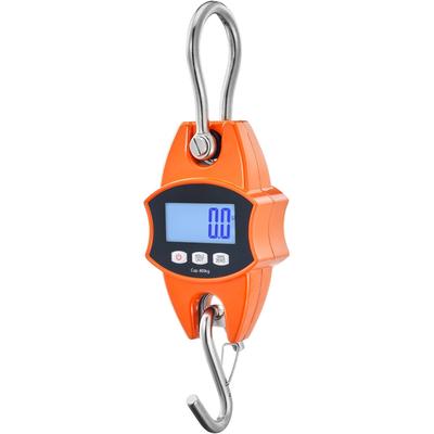 Digital Crane Scale, Industrial Heavy Duty Hanging Scale with Cast Aluminum Case & LCD Screen, Handheld Mini Crane with Hooks