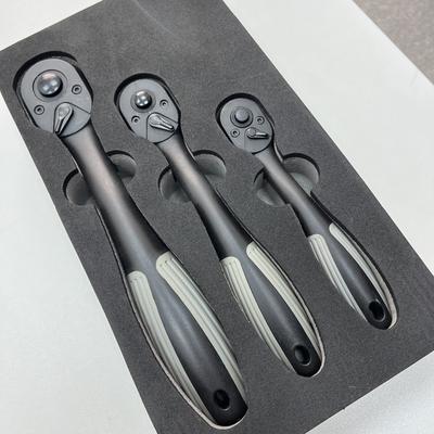 TEMU 1/4, 3/8, 1/2 Inch Drive Composite Ratchet Set (3pcs) Image