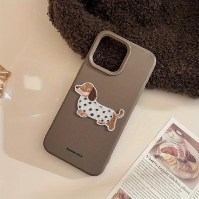 TEMU Embroidered Texture For Full Cover Anti-fall Protective Case Creative For Iphone16 15 14 13 Pro Phone Shell Set Image