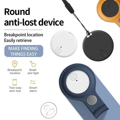 Wireless Mini GPS Tracker - Anti-Lost Alarm Key Finder with Bluetooth APP for iPhone/Android - Smart Tag Locator for Keys, Child